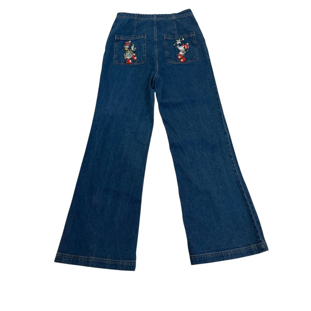 NWT Minnie Majorette Disney Limited Edition High Rise Wide-Leg Jeans-10 28 Macys - Picture 9 of 16
